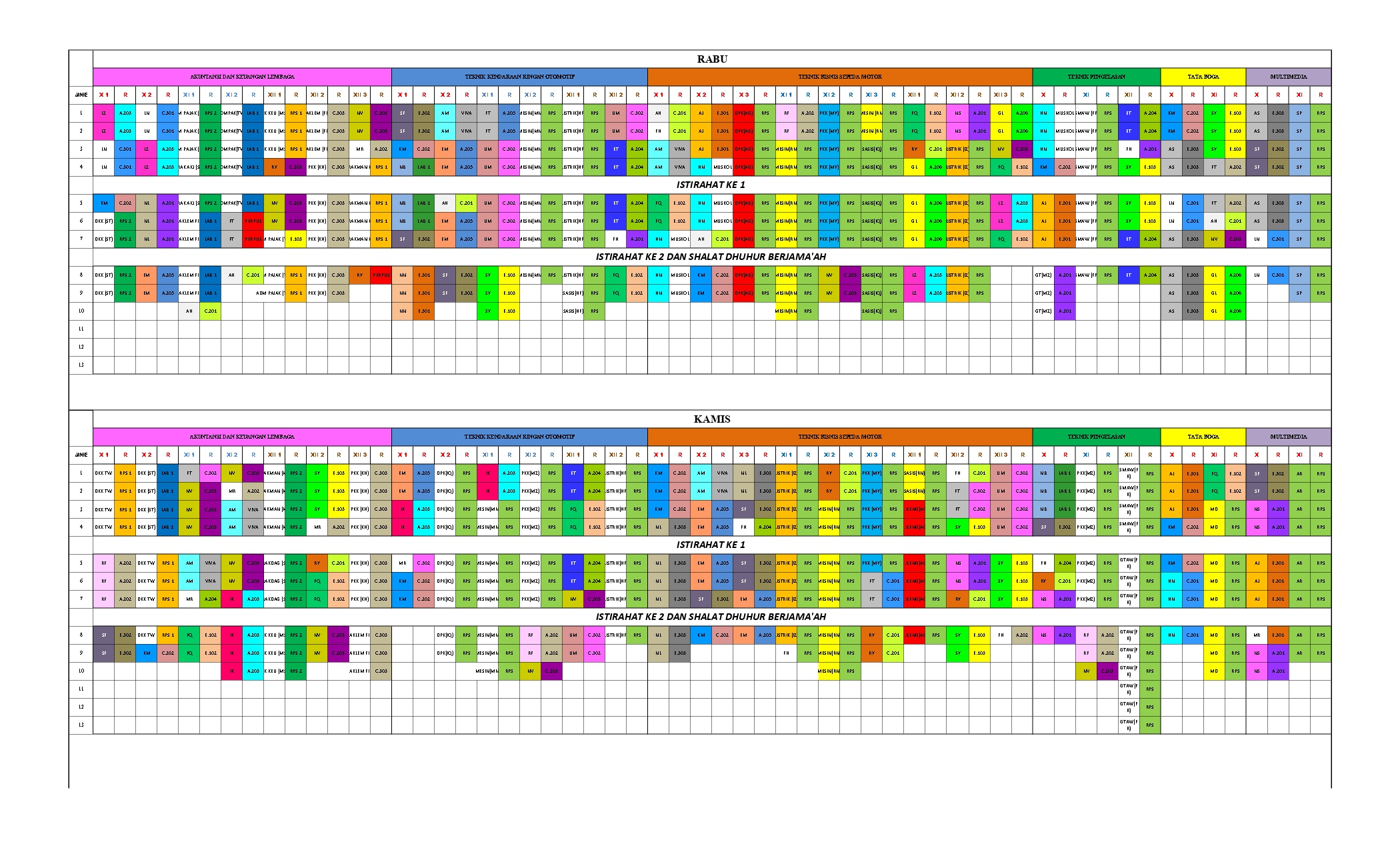 JADWAL PELAJARAN 2022_2023